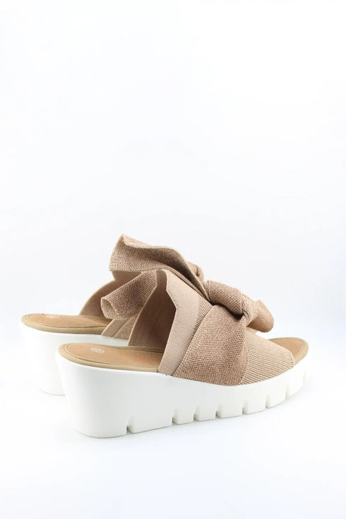 Bernie Mev Bow Accent Platform Slide